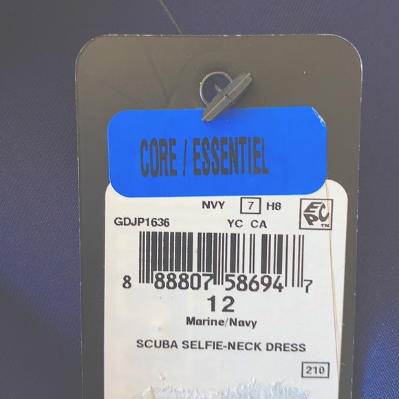 Gorgeous Marine blue scuba dress by Guess. BNWT, size 12. - Picture 3 of 4